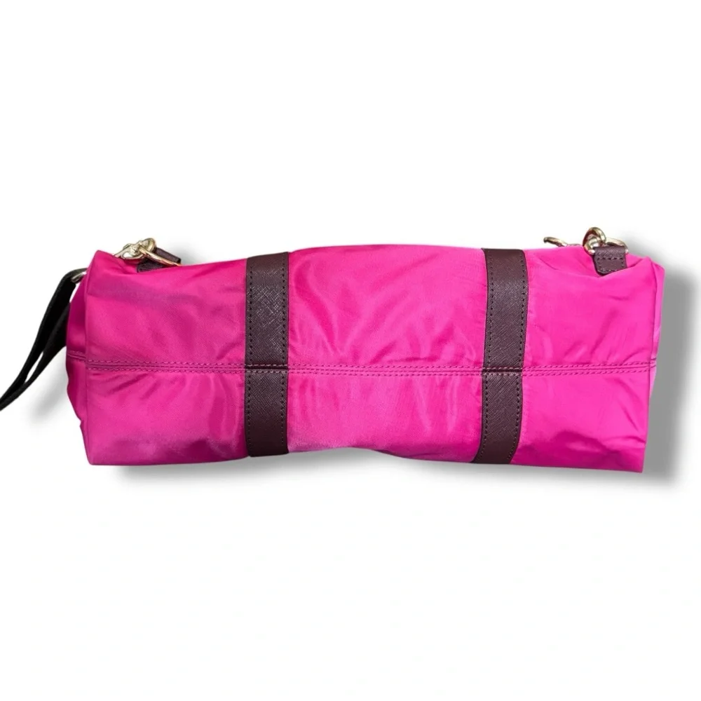 Henri Bendel Magenta/Maroon Jetsetter Convertible Backpack - Picture 4 of 4